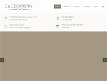 Tablet Screenshot of candcdentistry.com